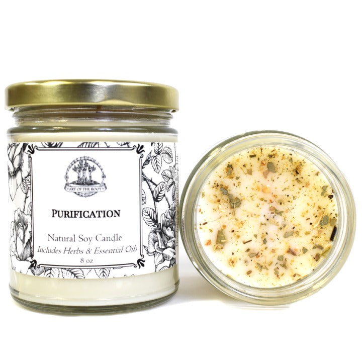 Purification Soy Candle for Negativity & Unwanted Energy - Art of the Root