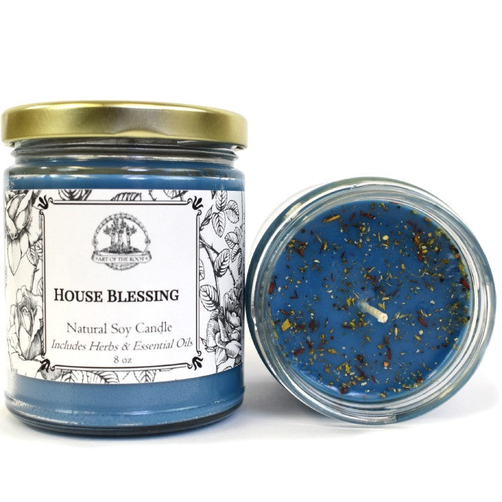 House Blessing Soy Candle for Protection & Good Fortune - Art of the Root, Ltd.