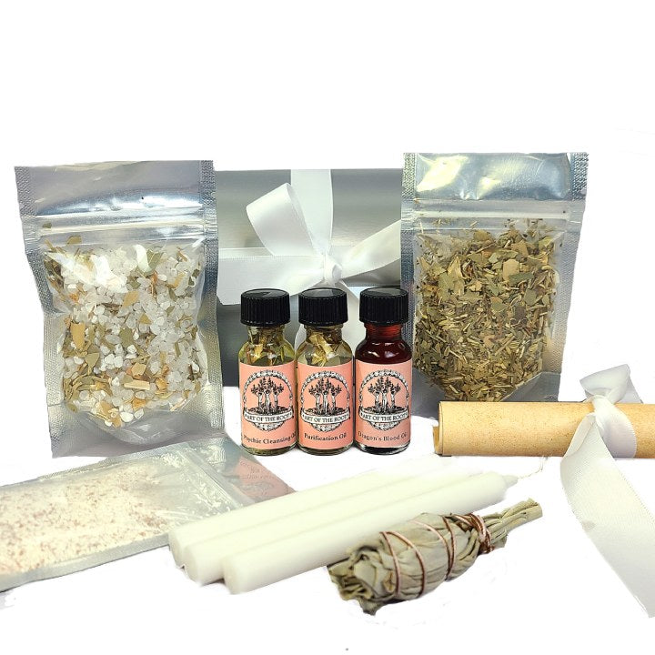 Purification 3 Spell Ritual Kit for Cleansing & Banishing Negativity - Art of the Root
